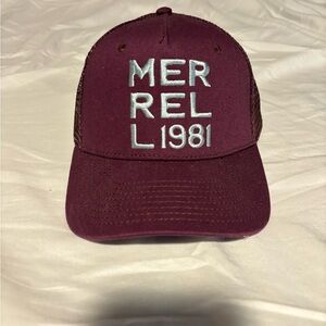 Merrell Purple Trucker Hat with Blue Embroidery